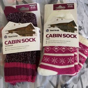 Cabin Sock two pack pink